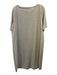 Eileen Fisher Size M Light Gray Cotton Heathered Pocket Wide Neck Dress Light Gray / M