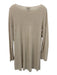 Eileen Fisher Size M Beige Linen Wide Neck Long Sleeve Top Beige / M