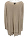 Eileen Fisher Size M Beige Linen Wide Neck Long Sleeve Top Beige / M