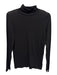 Eileen Fisher Size S Black Cotton & Lyocell Turtleneck Long Sleeve Top Black / S