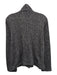 Eileen Fisher Size XS Gray & White Cotton stand collar Buttons Knit Jacket Gray & White / XS