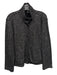 Eileen Fisher Size XS Gray & White Cotton stand collar Buttons Knit Jacket Gray & White / XS