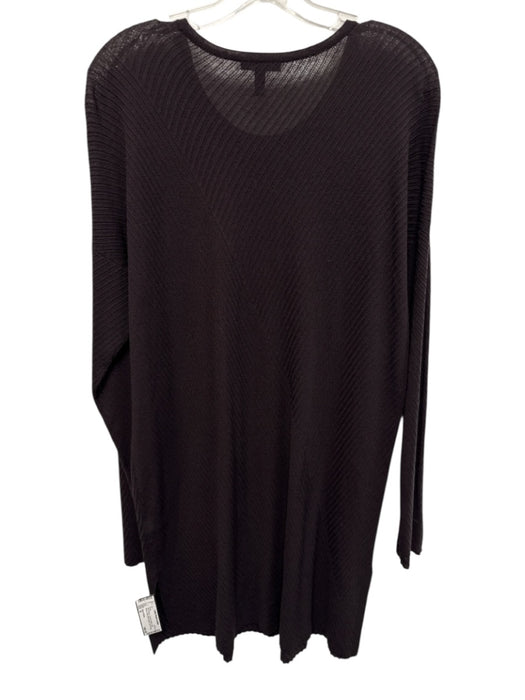 Eileen Fisher Size M Dark Brown Tencel & Nylon Long Sleeve Knit Dress Dark Brown / M