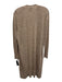 Eileen Fisher Size M Beige Linen Long Sleeve Knit Knee Length Cardigan Beige / M