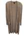 Eileen Fisher Size M Beige Linen Long Sleeve Knit Knee Length Cardigan Beige / M
