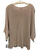 Eileen Fisher Size M Beige Merino Wool Short Sleeve Wide Neck Knit Top Beige / M