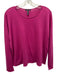 Eileen Fisher Size XS Fuschia Pink Extra fine merino wool 3/4 Sleeve Knit Top Fuschia Pink / XS