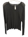 Eileen Fisher Size S Green Gray Lyocell Long Sleeve Round Neck Knit Top Green Gray / S