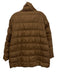 Eileen Fisher Size PM Brown Nylon Duck Down Puffer high neck Zip Up Jacket Brown / PM