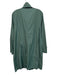 Eileen Fisher Size L Sea Green Cotton & Nylon High Neck Rain Jacket Coat Sea Green / L