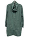 Eileen Fisher Size L Sea Green Cotton & Nylon High Neck Rain Jacket Coat Sea Green / L