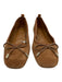 Marc Fisher Shoe Size 7.5 Brown Suede leather Square Toe Bow Detail Ballet Flats Brown / 7.5