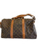 Louis Vuitton Brown Coated Canvas Bronze Hardware LV Monogram Weekender Bag Brown / L