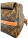 Louis Vuitton Brown Coated Canvas Bronze Hardware LV Monogram Weekender Bag Brown / L