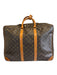 Louis Vuitton Brown Coated Canvas & Leather Bronze Hardware LV Monogram Bag Brown / L/XL