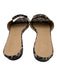 Ann Mashburn Shoe Size 37.5 Black, Brown, Tan Leather open toe Leopard Sandals Black, Brown, Tan / 37.5