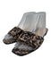 Ann Mashburn Shoe Size 37.5 Black, Brown, Tan Leather open toe Leopard Sandals Black, Brown, Tan / 37.5
