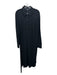 Lafayette 148 Size 1X Black Viscose Button Up Long Sleeve Collar Sash Inc Dress Black / 1X