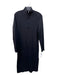 Rag & Bone Size L Black Cotton Spandex Ribbed Zip Neck Long Sleeve Dress Black / L