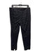 St. John Size 10 Black Missing Fabric Velvet Trim Shimmer Pants Black / 10