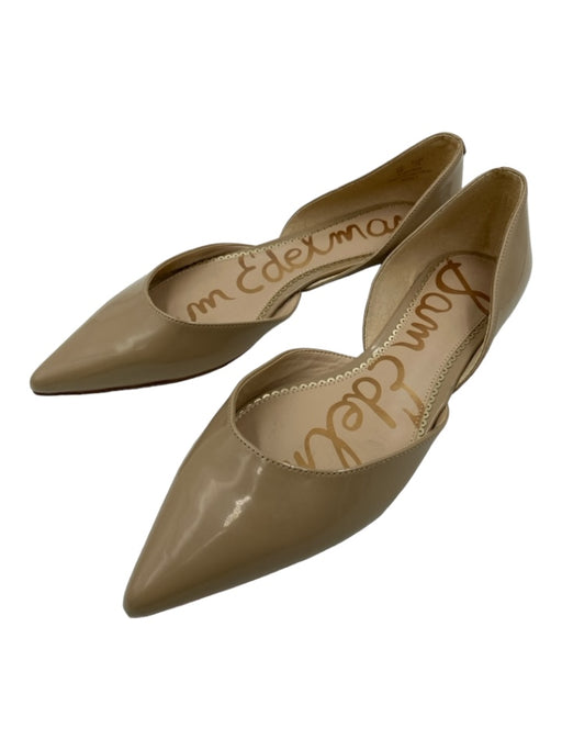 Sam Edelman Shoe Size 9 Beige Leather Patent D'Orsay Flats Beige / 9