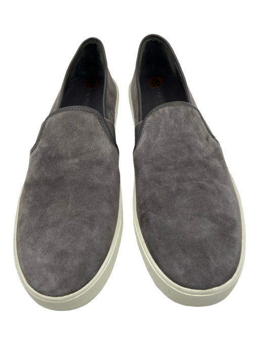 Vince Shoe Size 10 Grey & White Leather Suede Slip On Sneakers Grey & White / 10