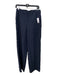 Vince Size 6 Navy Tencel Blend High Rise Metallic Wide Leg Trouser Pants Navy / 6