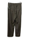 Vince Size M Dark Green Polyester & Wool Blend Straight Cut Pleated Pants Dark Green / M