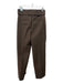 Vince Size 6 Brown Wool Blend High Rise Belted Straight Trouser Pants Brown / 6