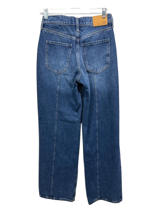 Banana Republic Size 26 Cream White Cotton Denim High Rise Wide Leg Jeans Cream White / 26