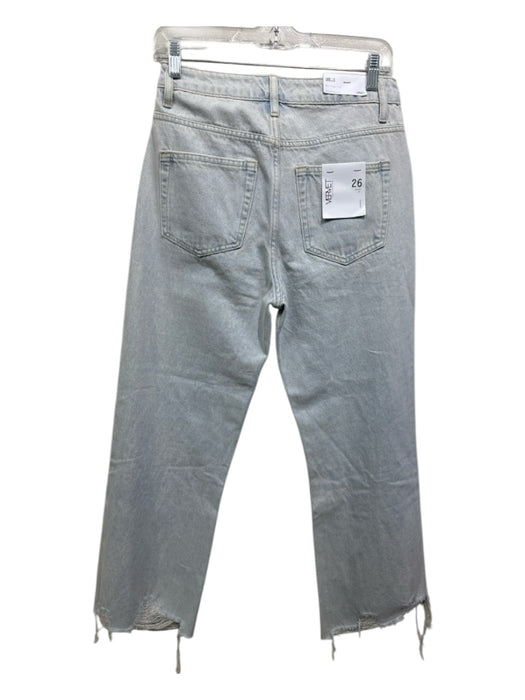 Vervet Size 26 Light Wash Cotton Denim High Rise Distressed Kick Flare Jeans Light Wash / 26