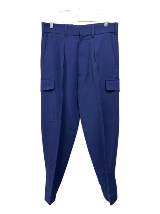 Stella McCartney Size 44 Indigo Purple Viscose Blend High Rise Pants Indigo Purple / 44