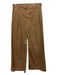 AG Size 27 Camel Brown Cotton Blend Wide Leg High Rise Straight Leg Pants Camel Brown / 27