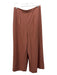 Vince Size 8 Rust Brown Lyocell High Rise Wide Leg Pleated Cropped Pants Rust Brown / 8