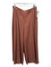 Vince Size 8 Rust Brown Lyocell High Rise Wide Leg Pleated Cropped Pants Rust Brown / 8