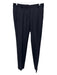 Nili Lotan Size 4 Black Wool Blend High Rise Pinstripe Straight Leg Pants Black / 4