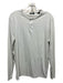Theory Size M White Cotton Blend Solid Henley Men's Long Sleeve Shirt White / M