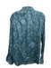 Vince Size L Blue Cotton Abstract Button up Men's Long Sleeve Shirt Blue / L