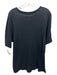 Rag & Bone Size L Black Cotton Blend Solid T shirt Crew Men's Short Sleeve Black / L