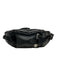 Orobianco Black Leather Solid Patent Leather Trim Crossbody Men's Bag Black