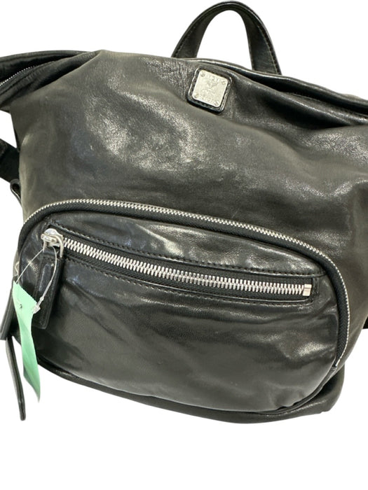 MCM Black Leather Solid Crossbody Men's Bag Black