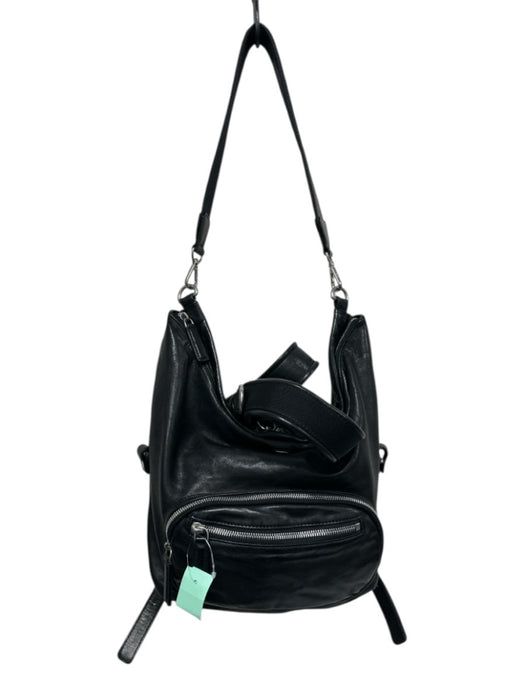 MCM Black Leather Solid Crossbody Men's Bag Black