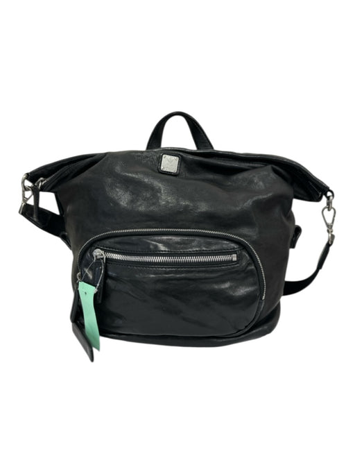 MCM Black Leather Solid Crossbody Men's Bag Black