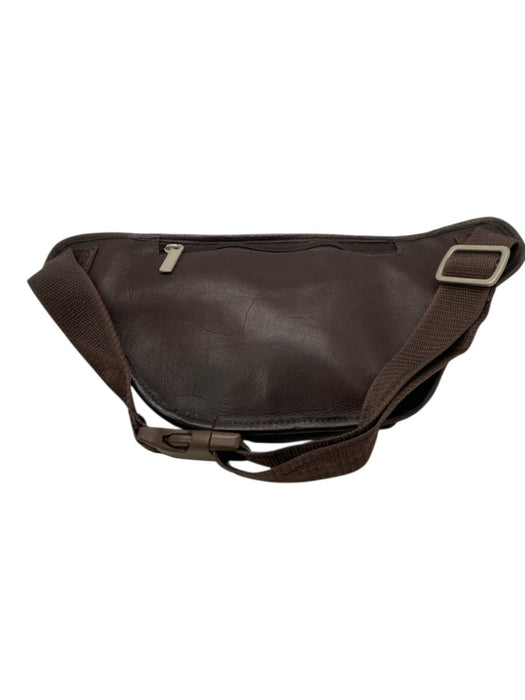 Volare New York Brown Leather Solid Crossbody Men's Bag Brown