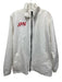 No Brand Size Est M White & Red Synthetic Zip Up Men's Jacket White & Red / Est M