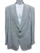 Tom Ford Light blue Linen Solid Peak Lapel Patch Pocket Men's Blazer Light blue / 54