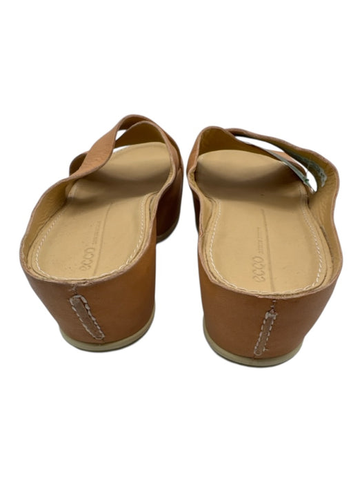 ecco Shoe Size 41 Beige Leather Upper Criss Cross Platform Sandals Beige / 41