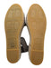 Vince Shoe Size 10 Gray & Beige Leather Upper Jute Velcro ankle strap Sandals Gray & Beige / 10
