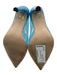 Good American Shoe Size 10 Aqua Blue PVC Crystal Embellished Mirrored Pumps Aqua Blue / 10