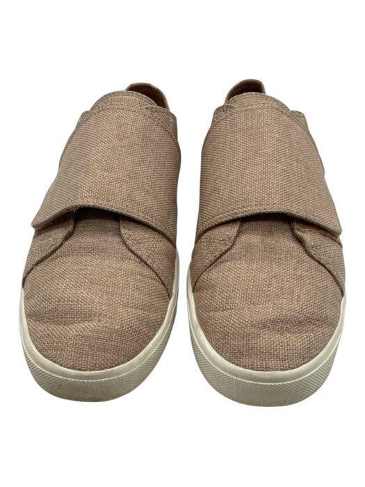 Vince Shoe Size 9 Tan & White Canvas Upper Slip On Sneakers Tan & White / 9